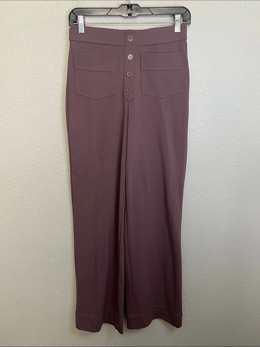 Women’s Pull On Purple Bootleg Pant Size Medium